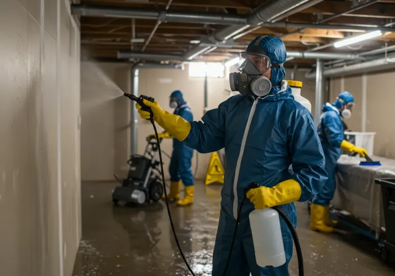 Basement Sanitization and Antimicrobial Treatment process in White Bear Lake, MN